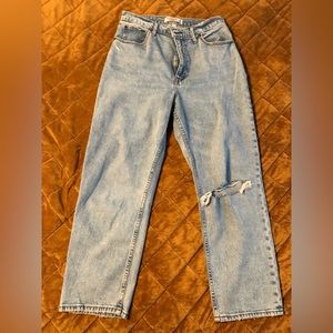 The ankle straight ultra high rise